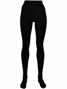 Thom Browne collants rayés en maille intarsia - Noir