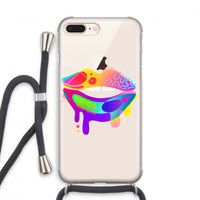 Lip Palette: iPhone 8 Plus Transparant Hoesje met koord