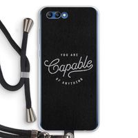 Capable: Honor 10 Transparant Hoesje met koord