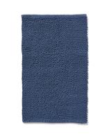 HEMA Badmat 50x85 Chenille Staalblauw (donkerblauw)