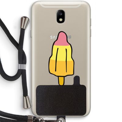 Raketijsje: Samsung Galaxy J7 (2017) Transparant Hoesje met koord