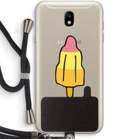 Raketijsje: Samsung Galaxy J7 (2017) Transparant Hoesje met koord