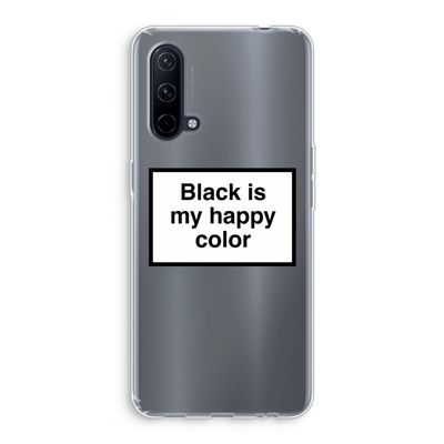 Black is my happy color: OnePlus Nord CE 5G Transparant Hoesje