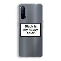 Black is my happy color: OnePlus Nord CE 5G Transparant Hoesje Black is my happy color: OnePlus Nord CE 5G Transparant Hoesje