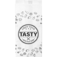 Zak | Snackzak | Ersatzpapier | Nr. 1 | 1 ons | 9.5/ 3 |25x22cm | TASTY | wit | 5 kg