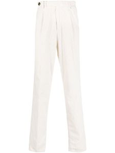 Brunello Cucinelli pantalon fuselé en velours côtelé - Blanc