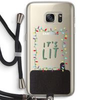 It's Lit: Samsung Galaxy S7 Transparant Hoesje met koord