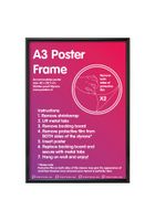 Wissellijst A3 Zwart 29,7x42cm Kunststof - thumbnail