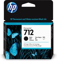 HP 712 80 ml inktcartridge voor DesignJet, zwart - thumbnail