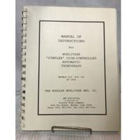 Wurlitzer 312/412 Simplex Service Manual