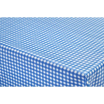 Tafelzeil/tafelkleed boeren ruit blauw/wit 140 x 180 cm