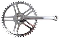 Bhogal crankstel set met spiegat 44T 170 mm zilver