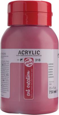 Talens Art Creation acrylverf flacon van 750 ml, karmijn