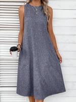 Loose Casual Dress With No