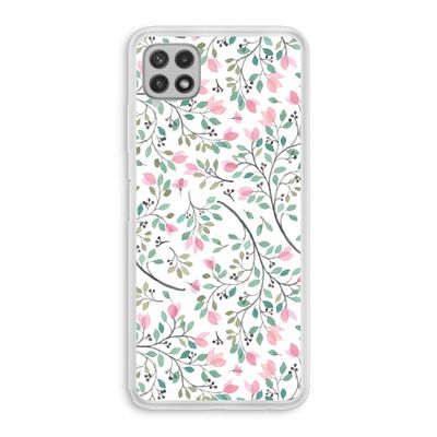 Sierlijke bloemen: Samsung Galaxy A22 4G Transparant Hoesje