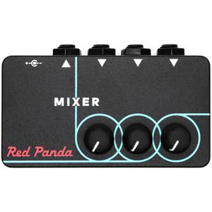 Red Panda Mixer met 3 ingangen ontworpen voor pedalboards