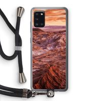 Mars: Samsung Galaxy A31 Transparant Hoesje met koord