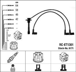 Bougiekabelset RCET1301