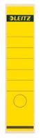 Leitz rugetiketten, zelfklevend, ft 6,1 x 28,5 cm, pak van 10 stuks, geel