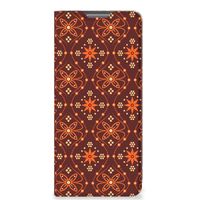 Xiaomi 12 Pro Hoesje met Magneet Batik Brown - thumbnail