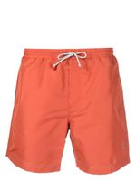 Brunello Cucinelli short de bain à lien de resserrage - Orange