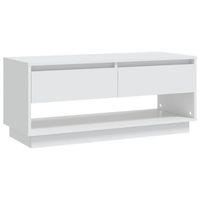 The Living Store Televisiemeubel Stereokast - 102 x 41 x 44 cm - Wit