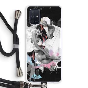 Camouflage de sommeil: Samsung Galaxy A71 Transparant Hoesje met koord