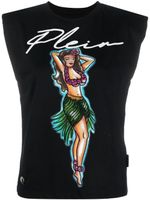 Philipp Plein débardeur Aloha à logo imprimé - Noir - thumbnail