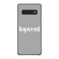 Topvent Grijs Wit: Samsung Galaxy S10 4G Volledig Geprint Hoesje