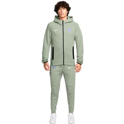 Nike Chelsea Tech Fleece Trainingspak Full-Zip 2025-2026 Lichtgroen Groen