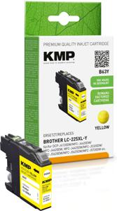 KMP Inktcartridge vervangt Brother LC-225XLY Compatibel Geel B63Y 1530,4009