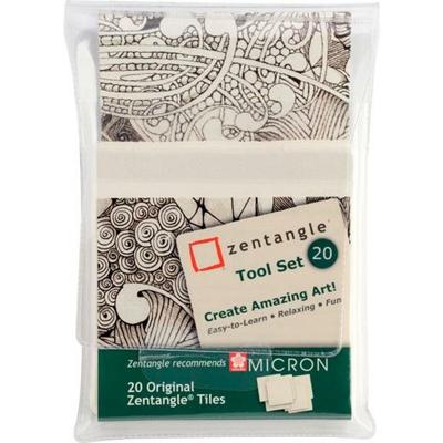 Tekenpapier Talens Sakura Zentangle Wit 20 Onderdelen