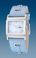 Horlogeband Festina F16475-6 Leder Lichtblauw 24mm