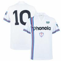 NR Nicola Raccuglia - Sampdoria Official Retro Shirt Uit 1986-1987 + N