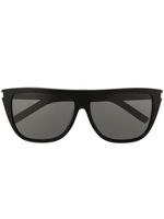 Saint Laurent Eyewear lunettes de soleil à monture rectangulaire - Noir - thumbnail