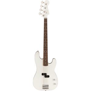 Fender Aerodyne Special Precision Bass Bright White RW elektrische basgitaar met gigbag