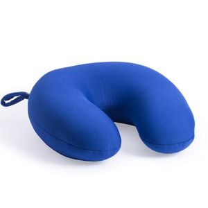 Reis kussen/nek kussen blauw 30 cm