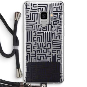 Moroccan Print: Samsung Galaxy S9 Transparant Hoesje met koord