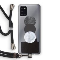 Marmeren cirkels: Samsung Galaxy A31 Transparant Hoesje met koord Marmeren cirkels: Samsung Galaxy A31 Transparant Hoesje met koord