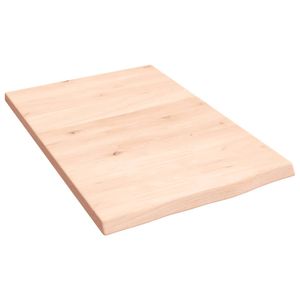 Wandschap 40x60x2 cm onbehandeld massief eikenhout