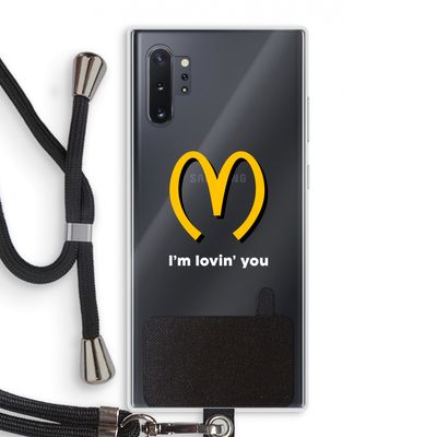 I'm lovin' you: Samsung Galaxy Note 10 Plus Transparant Hoesje met koord