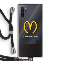 I'm lovin' you: Samsung Galaxy Note 10 Plus Transparant Hoesje met koord