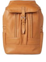 Brunello Cucinelli sac à dos en cuir à boucle - Marron