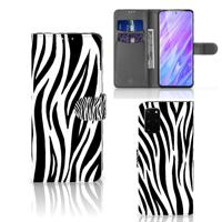 Samsung Galaxy S20 Plus | Telefoonhoesje | Met pasjeshouder | Zebra
