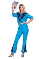 Glamorous Western Outfit Blauw Dames
