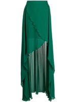 Elie Saab jupe à ourlet asymétrique - Vert