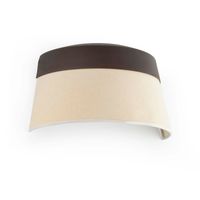 Sac wandlamp bruin/beige metaal met textiel 2 fittingen E14 Faro Spaans Design