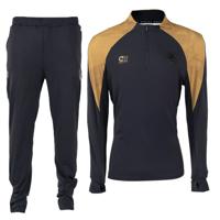 Cruyff Mellite Trainingspak 1/4-Zip Zwart Goud