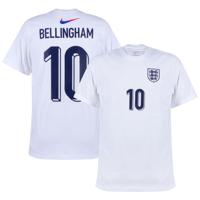 Engeland Logo T-Shirt 2024-2025 + Bellingham 10 - thumbnail