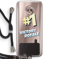 Victory Royale: Motorola Moto G6 Transparant Hoesje met koord